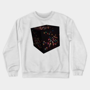 Concept black box - cube with bokeh aircraft. Crewneck Sweatshirt